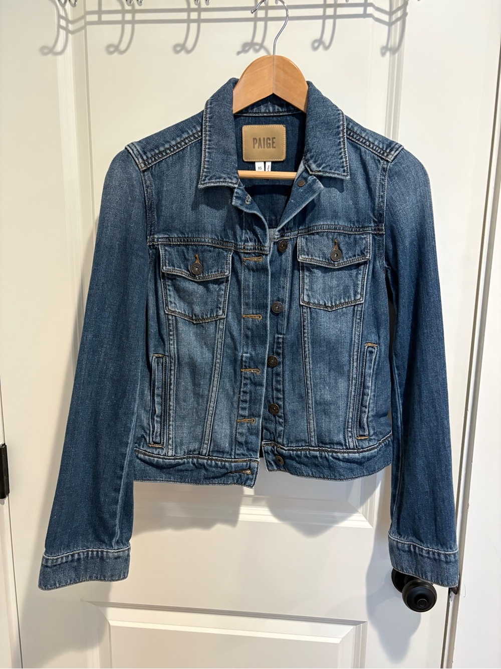 PAIGE Women's Classic Blue Denim Jacket - Size XS